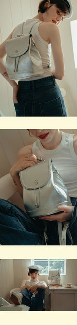 Ari Beads Backpack_Silver