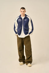 VINTAGE PINTUCK COTTON PANTS - KHAKI