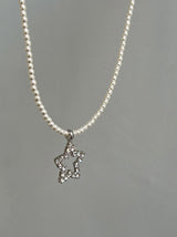 パールスターネックレス / pearl star necklace