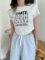 マンデイクロップTシャツ / Monday Crop T-shirt (4color)