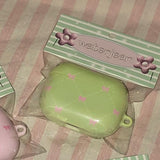 ビンテージリボンエアポッズケース / vintage ribbon airpods case (green)