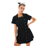 スクエアネックラインワンピース / Square Neckline One-piece [Black Lace]