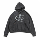 headache hoodie (washed black) (4602058506358)