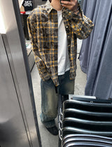 No.0567 VTG ダーティチェックオーバーシャツ