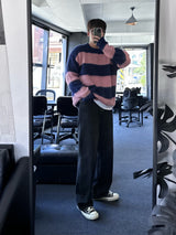 cander loosefit strip knit
