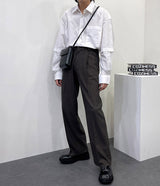 ピンタック ワイド スラックス / SK Pintuck Wide Slacks (3 colors)