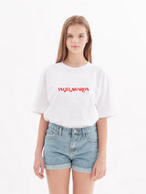 エンジェルシャーロンプリントワイド半袖Tシャツ / angelsharon print wide short sleeve t-shirt (4534300344438)