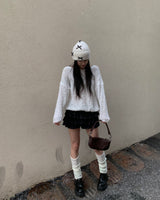 ベルベットカンカンスカートパンツ