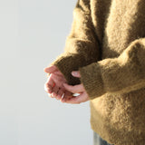 MOHAIR HEAVY OVERFIT ROUND KNIT