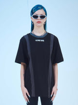 テクノベイビーオーバーロックオーバーフィットT / TECHNO BABY OVERLOCK OVERFIT T (Bk)