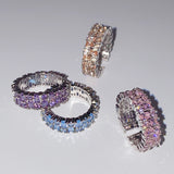 BTS着用！レインボーカラーツインクブリングリング / Wear BTS! Rainbow Color Twinkle Bling Ring (6648162844790)