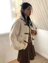 Shitao Mustang Collar Tteokbokki Short Coat