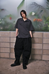 H-T CARGO BALLOON SWEAT PANTS (Black) / カーゴバルーンスウェットパンツ
