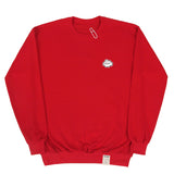 [UNISEX] Small cloud smile white clip sweatshirt (6655505006710)