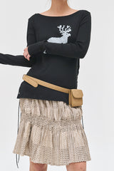 ディアアイレットTシャツ/Dear eyelet t (2 colors)