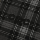 CEC チェックジップアップフーディ（チャコール）