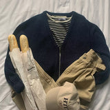 V-neck zip-up - cd