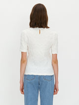 Puff crinkle top - White (6699407179894)