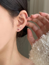 [5 set] red winter christmas piercing set