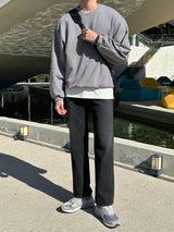 LMN ジェフワイドジーンズ / LMN Jeff Black Wide Jeans (black)