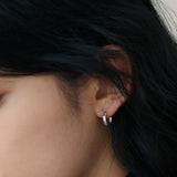 シルバーボールドピアス(ワンタッチ)/SILVER BOLD EARRING (one-touch) (silver)