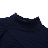 Layered Wrap Bolero Set [NAVY] (6638354038902)