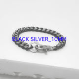ブラック ライン カーブ チェーンブレスレット / [BLESSEDBULLET]black line CURVE chain bracele_10mm/13mm