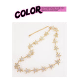 ゴールドスターキュービックネックレス/gold star cubic necklace