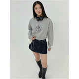 サークルスタックロゴクロップスウェット / MTM CIRCLE STACK LOGO CROP MTM 2COLOR