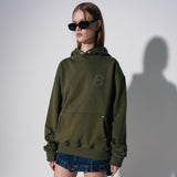 dtgプリントフーディー / dtg printed hoodie [khaki]