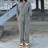 アジャンプスーツザットフィッツライクアコート / A jumpsuit that fits like a coat 3COLOR