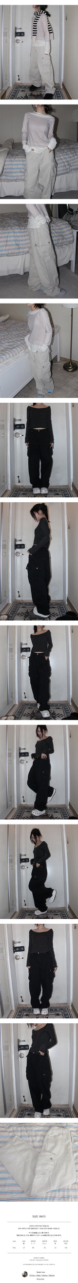 snap curve cargo pants