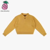 ニッティングジップアップセーター/KNITTING ZIP-UP SWEATER