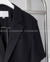 CR スローリネン半袖ジャケット / CR Slow Linen Half Sleeve Jacket (2 colors)