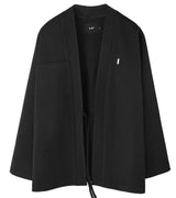 minimal bar hanten shirt cardigan black (6615492395126)