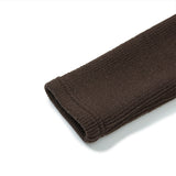 Haley Collar Knit Cardigan [BROWN] (6638359085174)