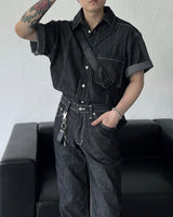 ノンフェードリネンショートスリーブシャツ/MG516 Non-Fade Linen Short-Sleeved Shirt (2 colors)