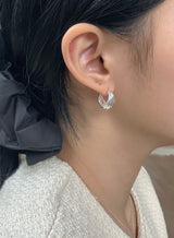 [92.5silver] shell earrings