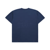 [24SS] VARSITY LOGO EMBOSSING PRINTING SHORT SLEEVE T-SHIRT NAVY