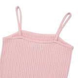 CHERRY CROP KNIT SLEEVELESS [PINK]