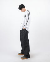 アクとノンフェードワイドデニムジーンズ / act non-fade wide denim jeans 3color