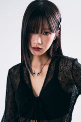 NO.414 RIBBON BOLL NECKLACE 