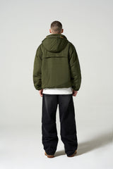 PIPING LINE PADDED JUMPER - KHAKI