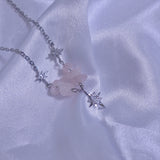 Rose Quartz Twinkle Necklace