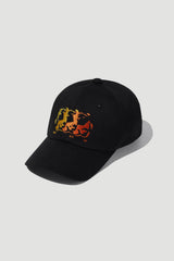 Flame Bear Ball Cap_Black (6684797960310)