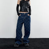  Curved Wide Denim Pants (DEEP BLUE)