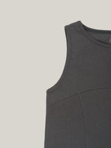 COTTON RIB TANK [ CHARCOAL ]