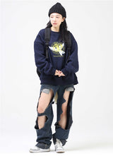 オーバーフィットロゴスウェットシャツ/Overfit Panatique Logo Sweatshirt_2color