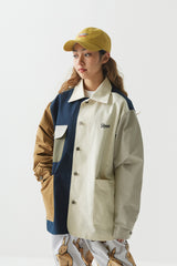 ロゴカラーコットンベーシックジャケット/BSR2223FWJK066 LOGO COLLAR COTTON BASIC JACKET MIX