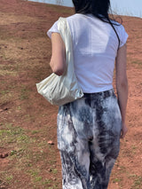 Silver dust pleats pants 